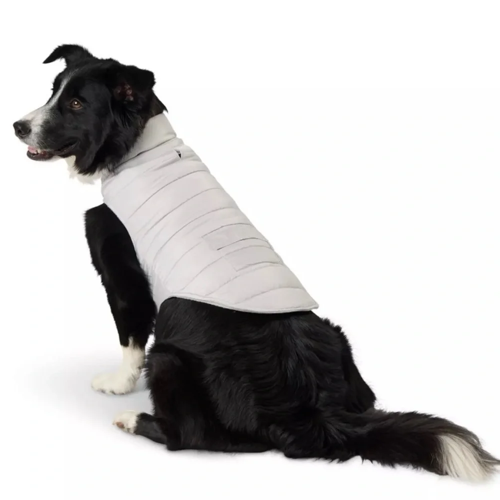 Dog Puffer Jacket in Gray by Top Paw NWT